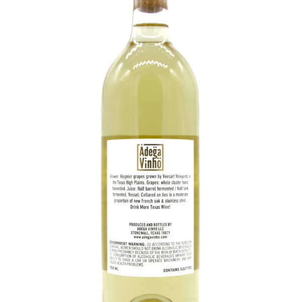 2022 Viognier Reserve back