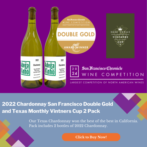 Adega Vinho 2022 Chardonnay San Francisco Double Gold 2 Pack